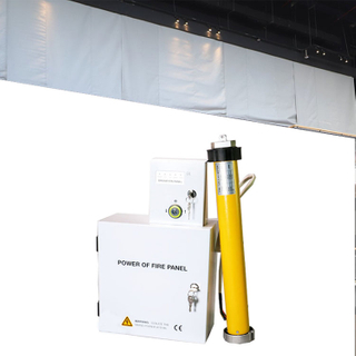  Fire & Smoke Safety Equipment silicone fiberglass with controller smoke curtain 